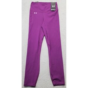 Under Armour Fitted Motion Ankle Leggings Womens XS‎ Purple Stretch High-Waisted
